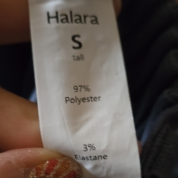 152. New HALARA Waffle Knit Gray Wide Leg Pants Size Small Tall - Picture 4 of 5